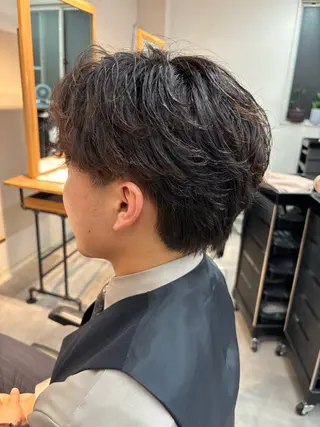 パーマ メンズ 保立/フェザーパーマ /メンズカット千葉のヘアスタイル