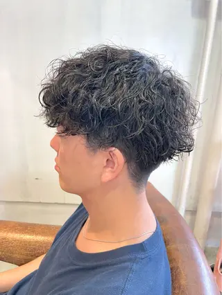 パーマ メンズ 西村 れいのヘアスタイル