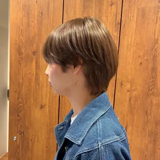 カラー メンズ レイヤー🎀透明感 カラー|ワンホンのヘアスタイル
