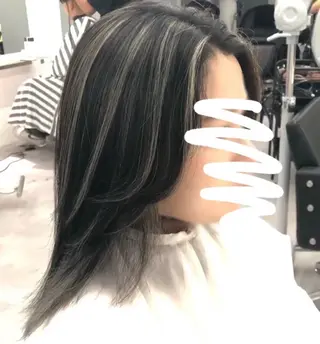ロング カラー 矢島颯哉/ハイトーン ブリーチカラー💎のヘアスタイル