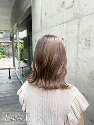 ロング カラー ヘアアレンジ LuciA/エクステ カラーのヘアスタイル