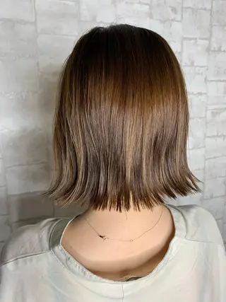 ミディアム カラー 船津武俊 フナツタケトシのヘアスタイル