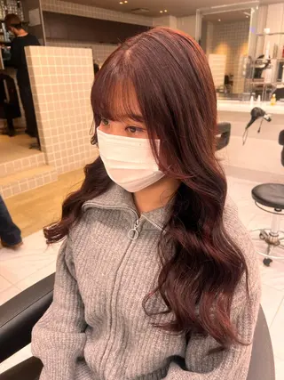 セミロング 💖札幌カラー 指名No.1💖玲奈のヘアスタイル