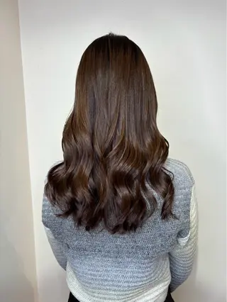 セミロング カラー 小川 美奈のヘアスタイル