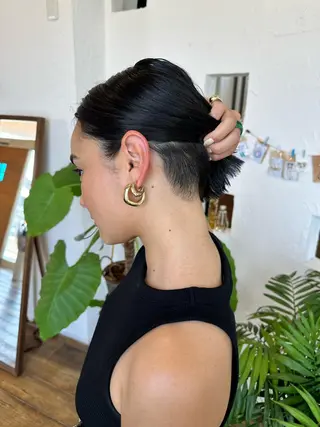 ショート カラー パーマ ヘアアレンジ メンズ 豊橋美容院 ソンリエのヘアスタイル