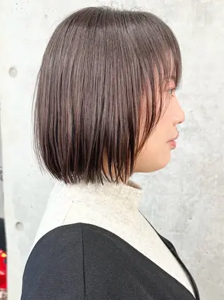 ミディアム ボブ/ゆるふわ ボブパーマ/とういのヘアスタイル