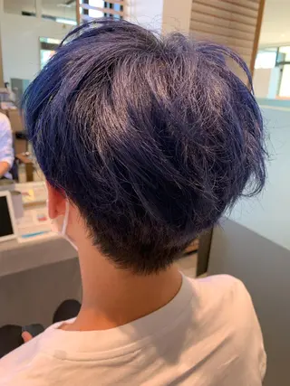 ミディアム カラー メンズ メンズスタイル 櫻井康太のヘアスタイル