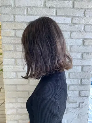 ミディアム カラー パーマ ヘアアレンジ レイヤー＆カラー 人気美容師倉崎涼のヘアスタイル