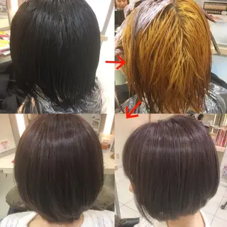 ショート カラー 永井 大希のヘアスタイル
