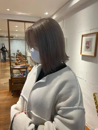 ミディアム カラー パーマ ヘアアレンジ メンズ キッズ ネイル マツエク・マツパ アイブロウ お洒落パーマ/ボブ ❄️Tomoka❄️のヘアスタイル