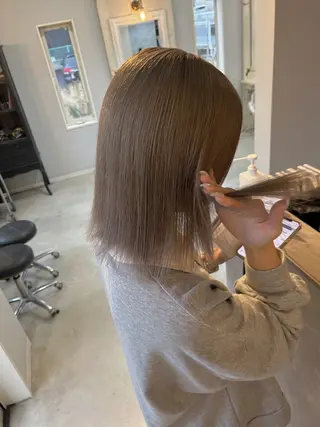 ミディアム ayumi ／透明感カラーのヘアスタイル