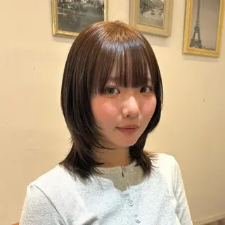 ミディアム カラー 🎼レイヤー/透明感 カラー/nene♬のヘアスタイル