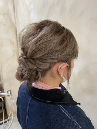 セミロング 綾/ベージュカラー /パーマ🩰のヘアスタイル