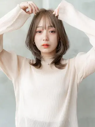 セミロング 渋谷メンズ特化/ mayukoのヘアスタイル