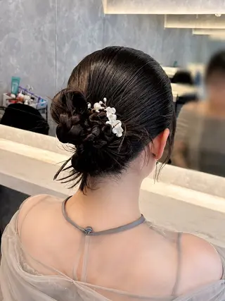 セミロング ヘアアレンジ 🫧Maho【浦和】 艶カラー/ヘアメ🫧のヘアスタイル