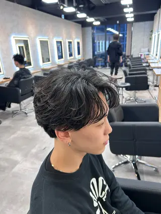 ショート カラー パーマ メンズ メンズ特化 👑YUTAのヘアスタイル