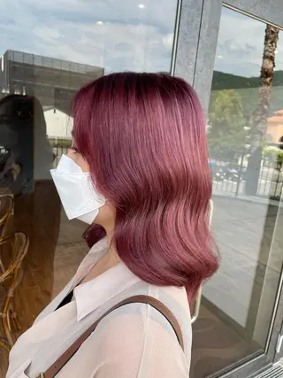 ロング カラー 鵜飼 真伍のヘアスタイル