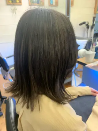 ミディアム カラー Lagom なかだのヘアスタイル