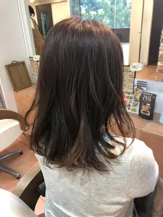 ミディアム カラー 💙あかみね 💙（mine）のヘアスタイル