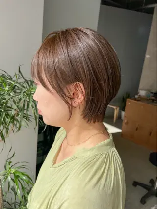 ショート カラー 谷町/Le'a /竹原しおなのヘアスタイル