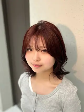 カラー 髪質改善 HALO hair salon【ヘイロー】所属・髪質改善/ウルフ ダブルカラー/ショウのヘアスタイル