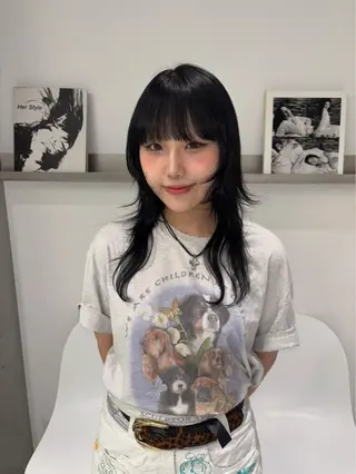 セミロング カラー ハイトーン/ miyu🧚🏻のマツエク・マツパデザイン