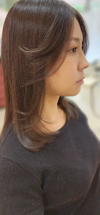 セミロング カラー hairmake Juinのヘアスタイル