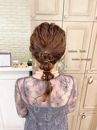 ミディアム ヘアアレンジ シールエクステ横浜 🐏☁️miminaのヘアスタイル