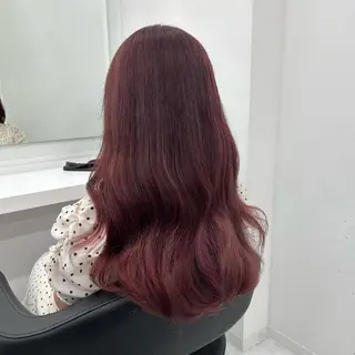 セミロング カラー ヘアアレンジ mai🍑暖色カラー /レイヤー💖のヘアスタイル