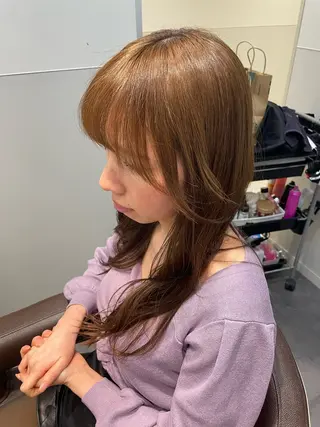 セミロング カラー 大阪 美容師 林のヘアスタイル