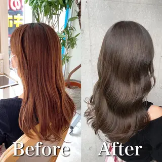 ロング カラー 小柳 公邦のヘアスタイル