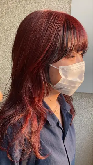 ロング カラー パーマ ヘアアレンジ メンズ キッズ ネイル マツエク・マツパ 🌈デザインヘア職人 Kaede🌈のヘアスタイル