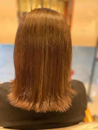 ミディアム へんみ みかのヘアスタイル