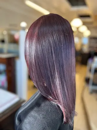 セミロング 矢崎 身江子のヘアスタイル