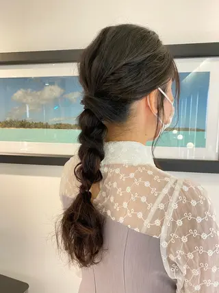 セミロング 菜 摘のヘアスタイル