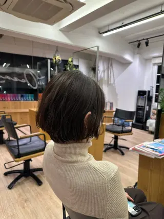 ショート 切りっぱなし/髪質 改善矯正/さやか🫧のヘアスタイル