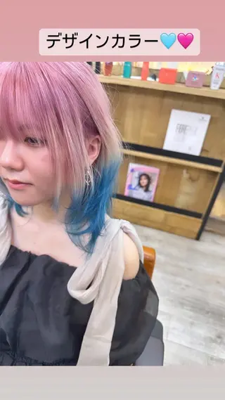 セミロング KEIGO/ ベージュカラーのヘアスタイル
