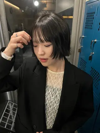 ショート 韓国ボブ/ハッシュ カットKIRAのヘアスタイル