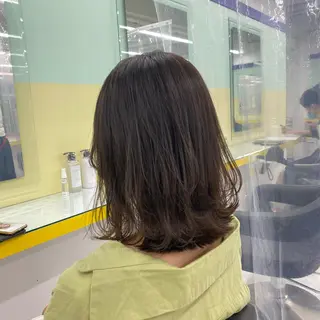 セミロング カラー ヘアアレンジ mai🍑暖色カラー /レイヤー💖のヘアスタイル