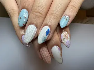 セミロング shandy nailのネイルデザイン
