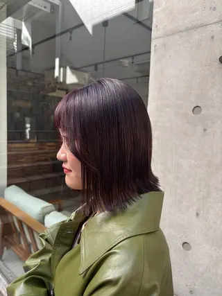 ミディアム カラー ツヤカラー🫧Sae ネイルモデル募集中のヘアスタイル