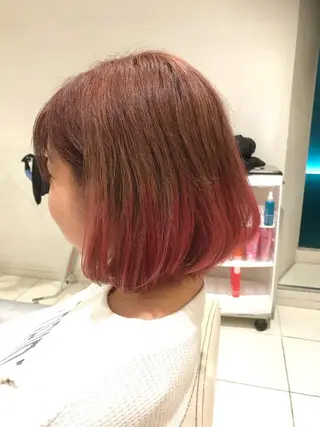 ショート カラー パーマ ヘアアレンジ メンズ キッズ ネイル マツエク・マツパ EnBlesS西宮 マンツーマン神道有基のヘアスタイル