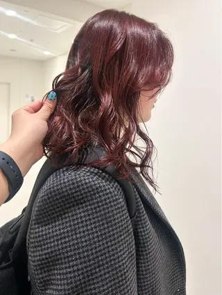 ミディアム カラー 👔ボブ﹨髪質改善 ストレート🩳ももかのヘアスタイル