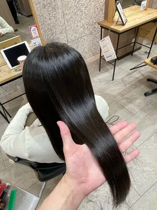 ロング 浅川恵太/縮毛矯正 /ブリーチ縮毛矯正のヘアスタイル