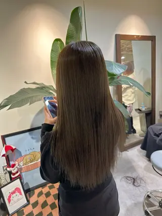 ロング カラー HANAME 原宿美容室のヘアスタイル