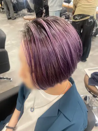 ショート カラー ヘアアレンジ 透明感カラー/推しカ ラー☁️JURAのヘアスタイル