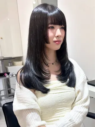 ミディアム カラー 🩶大人韓国ヘア 渋谷/Satsukiのヘアスタイル