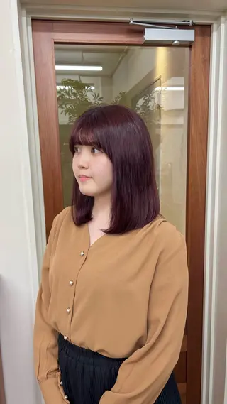 ミディアム カラー ミディアムレイヤー/ 艶カラー🎀 emiのヘアスタイル