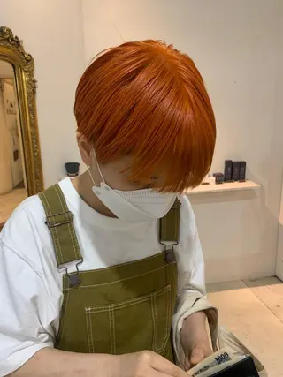 ショート ダブルカラー/透明感 💈JUNYA💈のヘアスタイル