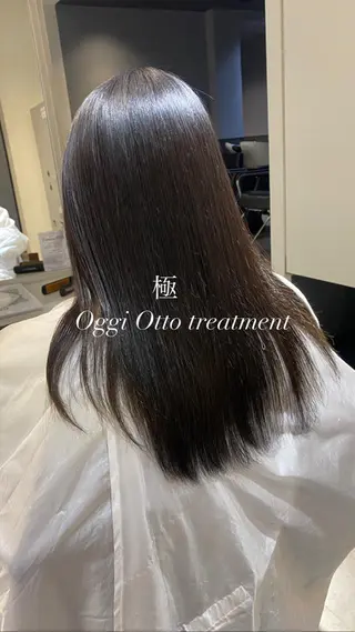セミロング 縮毛矯正とレイヤー カット/杉村凜汰郎のヘアスタイル
